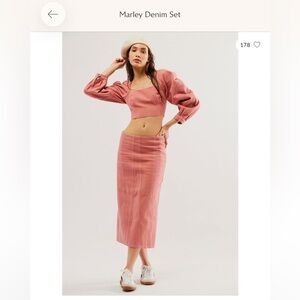 Free People Marley Denim Set